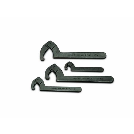 4 Piece Hook Spanner Wrench Set 