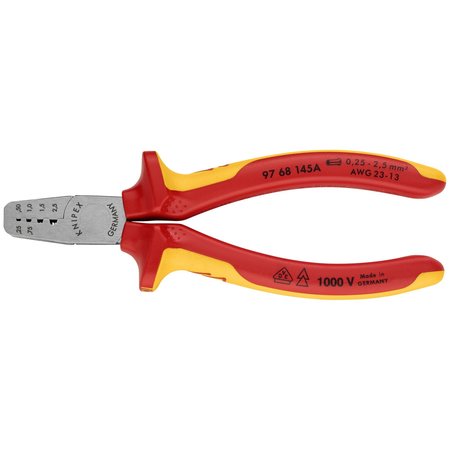 Knipex Crimping Pliers Insulated 97 68 145 A