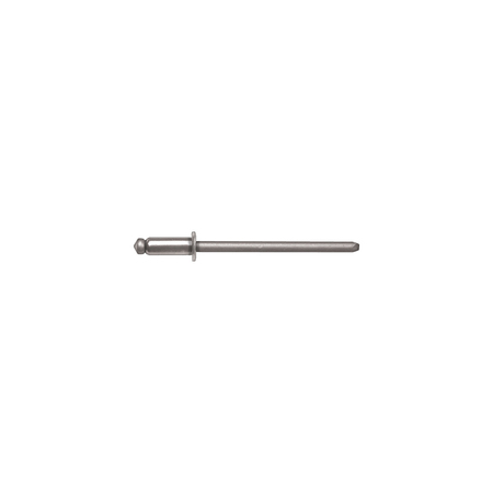 DISCO S/Stl Moulding Stud Rivets 1/8" Dia 3/16, Small Flanged Head, 1/8 in Dia., Stainless Steel Body 9893PK