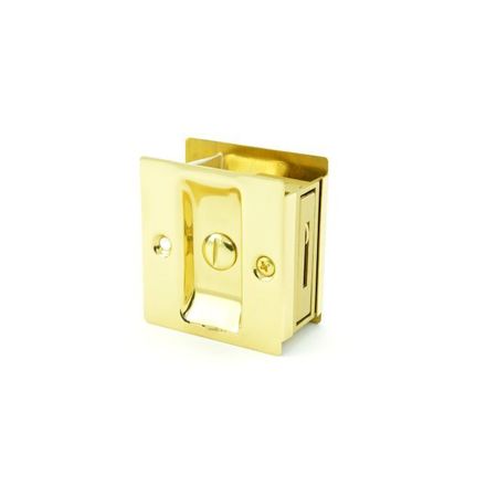 TRIMCO Privacy Pocket Door Lock Square Cutout for 1-3/8" Thick Door BB 1065.605