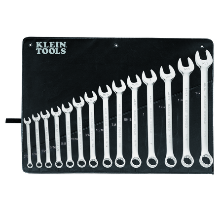 KLEIN TOOLS Combination Wrench Set, 14-Piece 68406