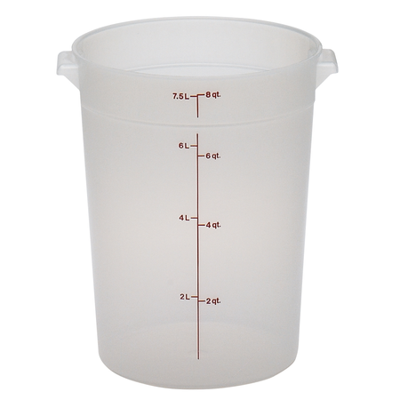 Cambro Food Storage Container, Clear EARFS8PP190