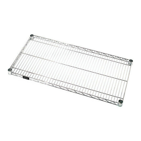 QUANTUM STORAGE SYSTEMS Wire Shelving Unit, 24"D x 72"W, Chrome 2472C