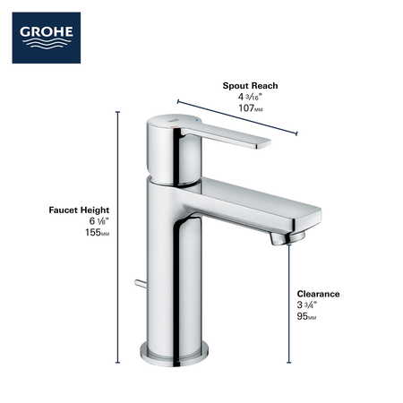 Grohe Lineare New ohm Basin xs Us 23824ENA