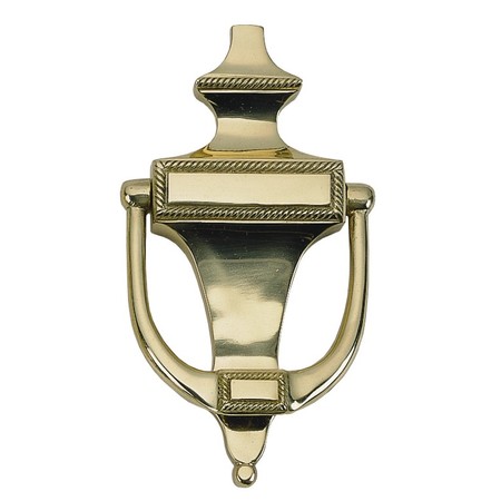 BRASS ACCENTS Rope Door Knocker 6-1/2" Polished Brass A06-K0400-605