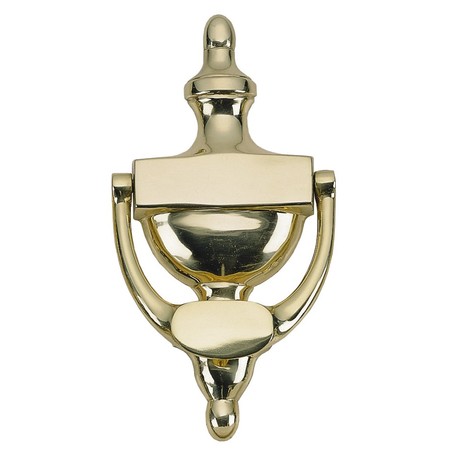 BRASS ACCENTS Traditional Door Knocker 8" Polished Bra A07-K5520-605