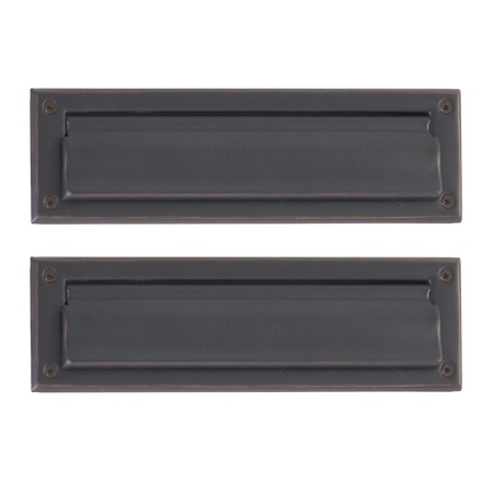 BRASS ACCENTS Mail Slot, 3-5/8x13", Venetian Bronze A07-M0010-613VB