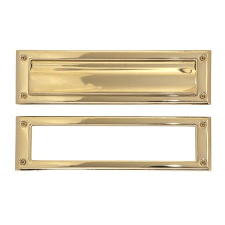 BRASS ACCENTS Mail Slot, 3-5/8x13", PVD Polished Bras A07-M0030-PVD