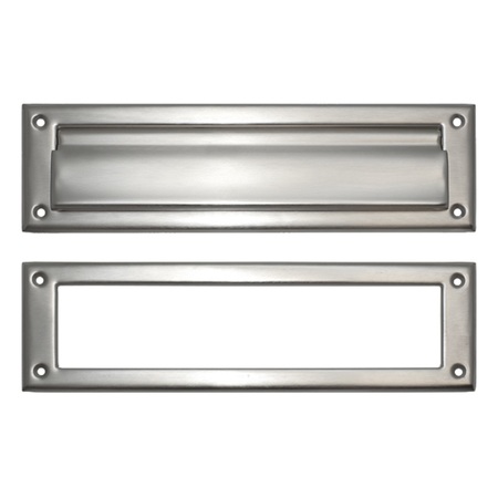 BRASS ACCENTS Mail Slot, 3x10", Satin Nickel A07-M0070-619