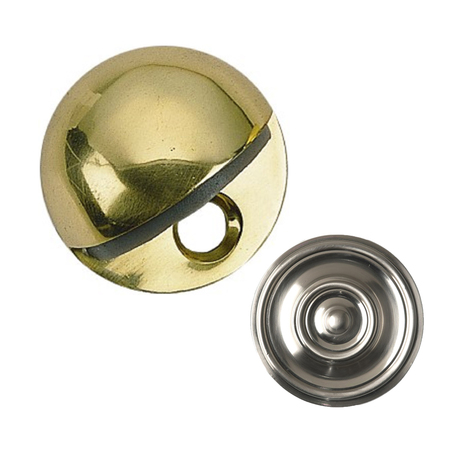 BRASS ACCENTS OVAL FLOOR DOOR STOP 1/4", SATIN NICKEL A07-S8810-619