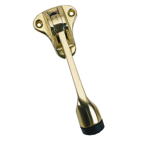 BRASS ACCENTS LOCKING FLOOR DOOR STOP 5-1/4", POLISHED A07-S8850-605