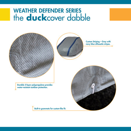 Duck Covers Silver Sedan Cover Weather Defender, 19Ft A3C228