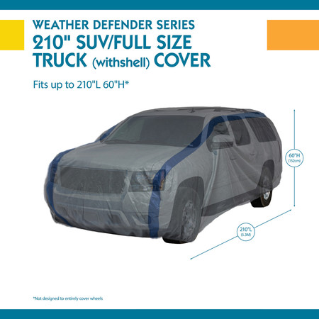 Duck Covers Grey SUV Or Full Size Trucks With Shell A3SUV210