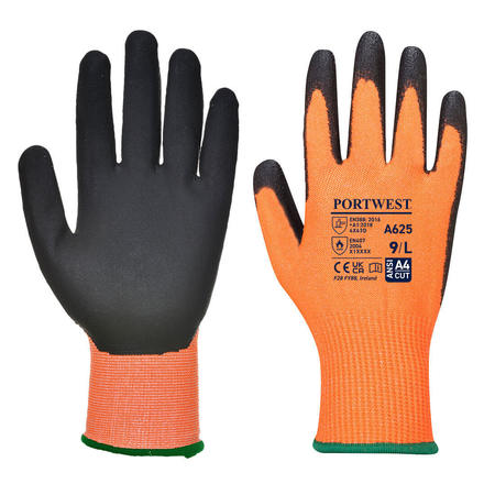 PORTWEST Vis-Tex PU Cut Resistant Glove, L A625