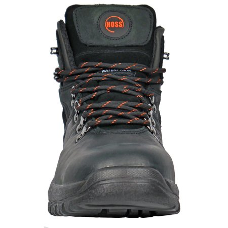 Hoss Boot Co Size 11.5 Men's 6 in Work Boot Steel Work Boot, Black 60122
