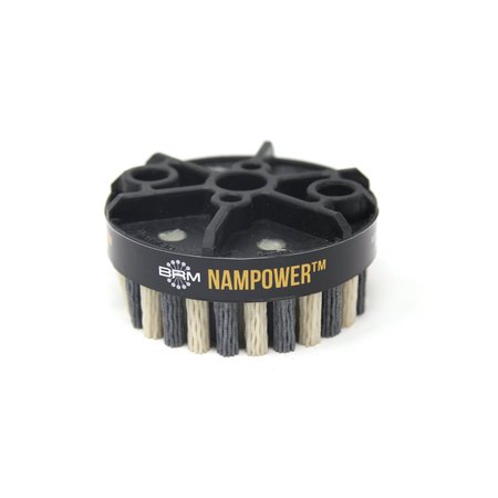 NAMPOWER BRUSH NAMPOWER ADD801880 Abrasive Disc Brush, Dot Style, 80mm Diameter, 18mm Trim, 80 Grit ADD801880