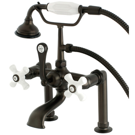 KINGSTON BRASS Deck-Mount Clawfoot Tub Faucet, Oil Rubbed Bronze, Deck Mount AE111T5
