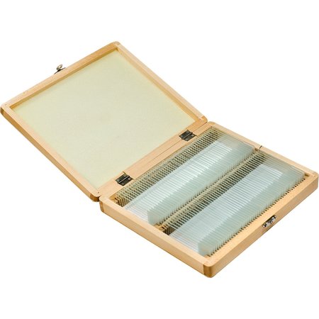 BARSKA Microscope Slides w/Wooden Case, PK100 AF11944