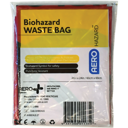 AEROHAZARD Biohazard Bag AHBB24US