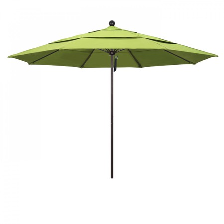 CALIFORNIA UMBRELLA Patio Umbrella, Octagon, 107" H, Sunbrella Fabric, Parrot 194061000953