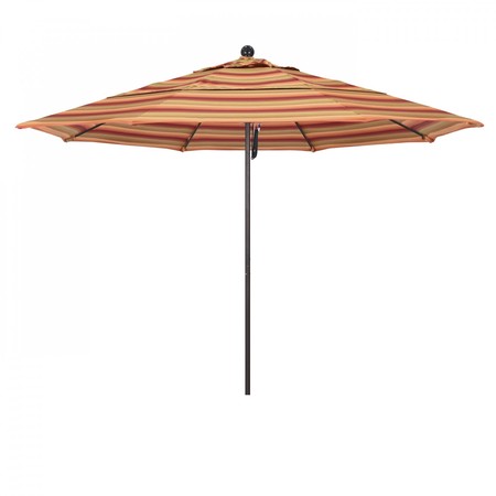 CALIFORNIA UMBRELLA Patio Umbrella, Octagon, 107" H, Sunbrella Fabric, Astoria Sunset 194061001233