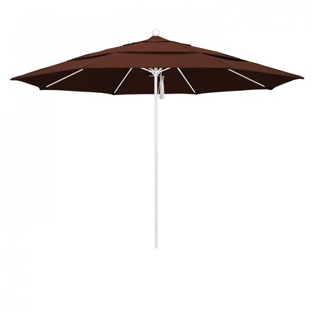 CALIFORNIA UMBRELLA Patio Umbrella, Octagon, 107" H, Sunbrella Fabric, Bay Brown 194061001929