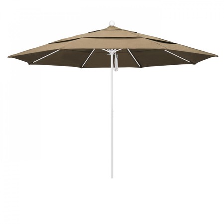CALIFORNIA UMBRELLA Patio Umbrella, Octagon, 107" H, Sunbrella Fabric, Heather Beige 194061002001