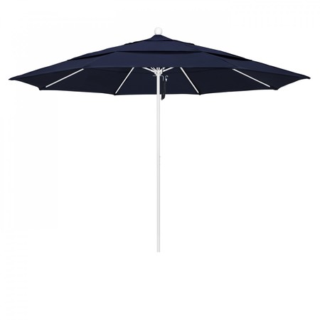 CALIFORNIA UMBRELLA Patio Umbrella, Octagon, 107" H, Pacifica Fabric, Navy 194061002445