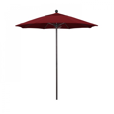 CALIFORNIA UMBRELLA Patio Umbrella, Octagon, 96" H, Olefin Fabric, Red 194061004098