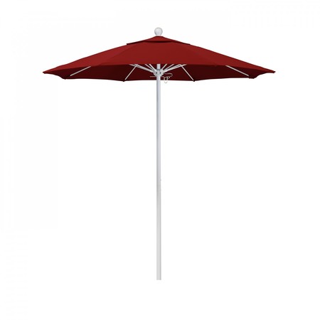 CALIFORNIA UMBRELLA Patio Umbrella, Octagon, 96" H, Sunbrella Fabric, Jockey Red 194061004531