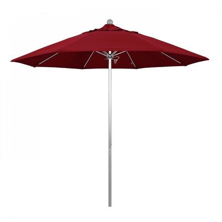 CALIFORNIA UMBRELLA Patio Umbrella, Octagon, 103" H, Olefin Fabric, Red 194061005835