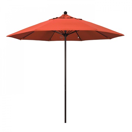 CALIFORNIA UMBRELLA Patio Umbrella, Octagon, 103" H, Olefin Fabric, Sunset 194061006771