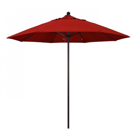 CALIFORNIA UMBRELLA Patio Umbrella, Octagon, 103" H, Pacifica Fabric, Red 194061006924