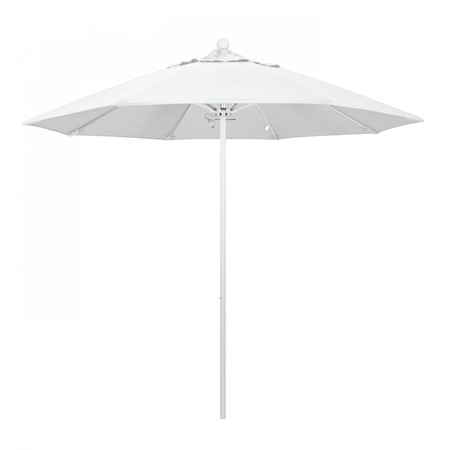 CALIFORNIA UMBRELLA Patio Umbrella, Octagon, 103" H, Olefin Fabric, White 194061007600