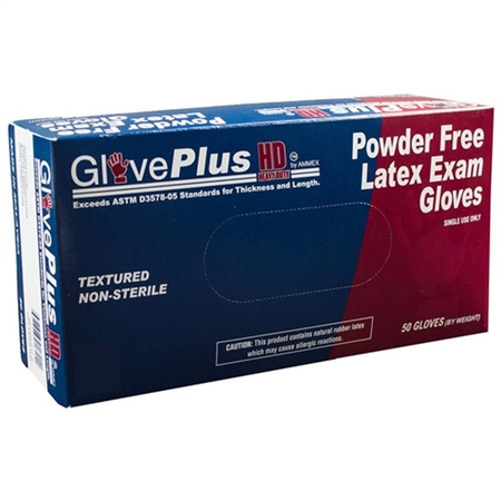AMMEX Gloveplus Hd Extra Long, Extra Thick Late AMXGPLHD88100