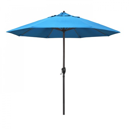 CALIFORNIA UMBRELLA Patio Umbrella, Octagon, 102" H, Sunbrella Fabric, Canvas Cyan 194061009284