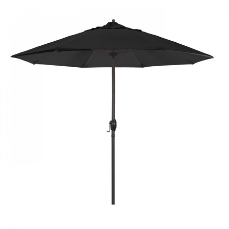 CALIFORNIA UMBRELLA Patio Umbrella, Octagon, 102" H, Olefin Fabric, Black 194061009444