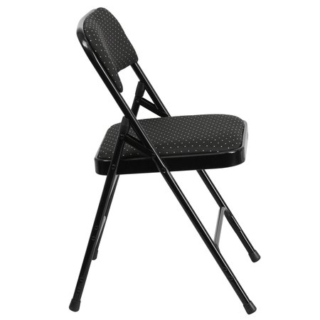 Flash Furniture Black Fabric Metal Chair AW-MC309AF-BLK-GG