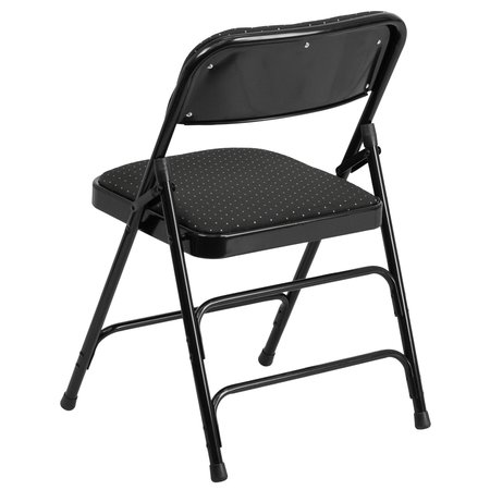 Flash Furniture Black Fabric Metal Chair AW-MC309AF-BLK-GG