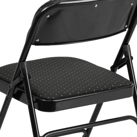 Flash Furniture Black Fabric Metal Chair AW-MC309AF-BLK-GG