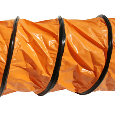 Rubber-Cal "Air Ventilator Orange" Ventilation Duct Hose - 12"ID x 25' Length Hose (Fully Stretched) 01-W192