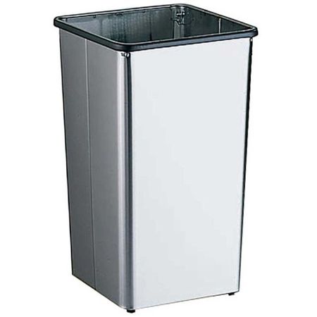 BOBRICK Trash Can, Silver, Stainless Steel B2260