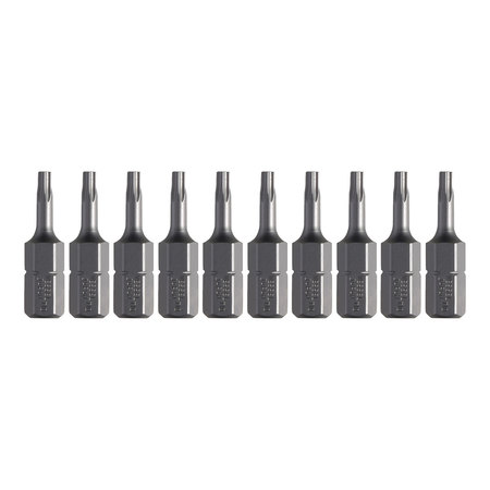 VESSEL Insert Bit 1/4" Hex, T10x25.4H, PK10 B33T10254H