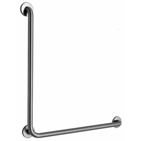 BOBRICK 33-1/8" L, Peened, 304 Stainless Steel, B589899 Satin Stainless Steel Grab Bar B5898.99