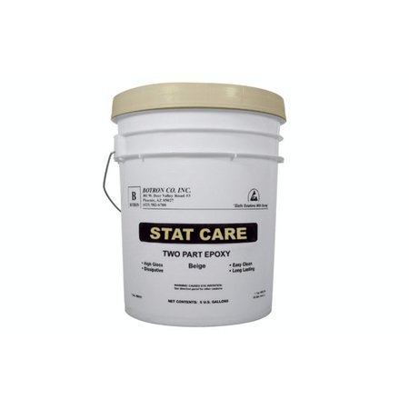 BOTRON CO 5 gal. Light Gray ESD Floor Paint, Slip Resistance Finish, Light Gray, Water Base B8775LG