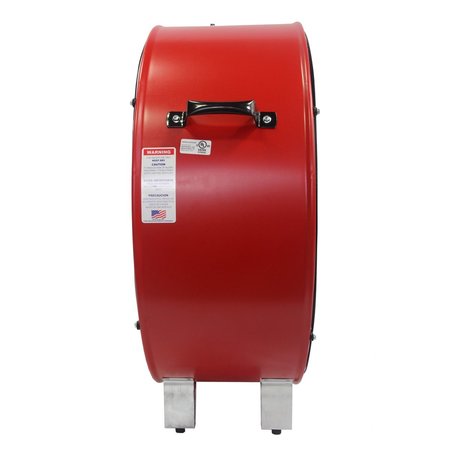 Maxx Air Barrel Fan, Air Mover, Air Circulator 36 in. Non-Oscillating, 120 V, 6,300 / 9,000 CFM BF36DD RED