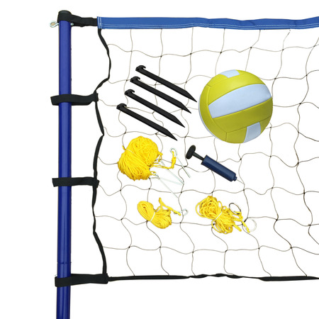 Hathaway Portable Volleyball Net, Posts, Ball/Pu, PR BG3137