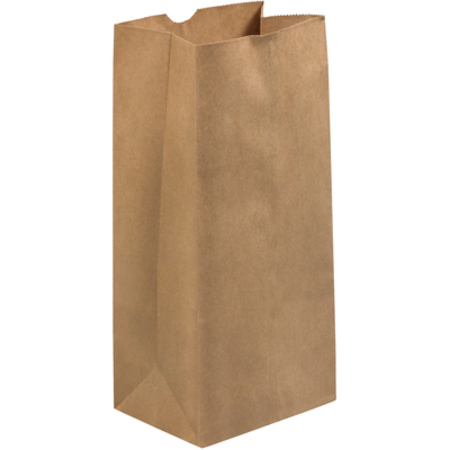 PARTNERS BRAND Hardware Bags, 6 1/8" x 4 1/5" x 12 7/16", Kraft, 400/Case BGH126K