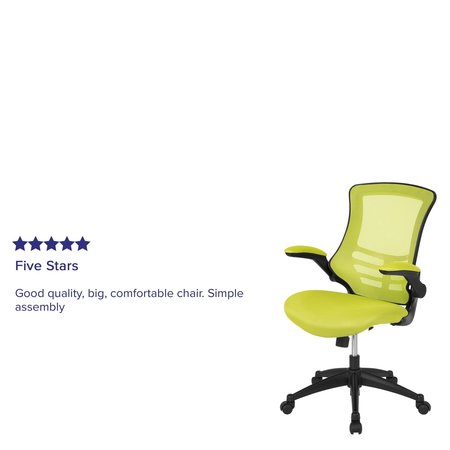 Flash Furniture Desk Chair, Mesh, Green Mesh BL-X-5M-GRN-GG