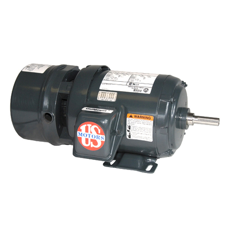 U.S. MOTORS Motor, 2HP, 1750/1430rpm, 145TC, 60/50Hz, FLA, 2 HP HP, 145TC Frame, 208-230/460 & 190/380 V Voltage BMU2P2DCR